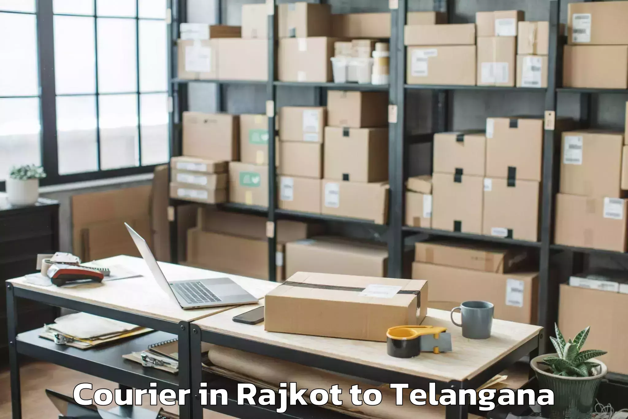 Easy Rajkot to Basheerabad Courier Booking